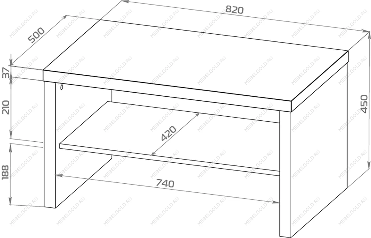 ЛАКК / ЭНКЕЛЬ Журнальный стол ИКЕА / IKEA 82С, тамбурат, цвет белый | изображение 3
