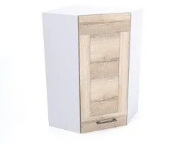 Шкаф угловой ШУ-60, Дублин (600*600*960) Дуб галифакс белый, 21661