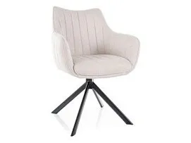 Стул кухонный Signal AZALIA Brego 22 поворотный (светло-бежевый/черный)