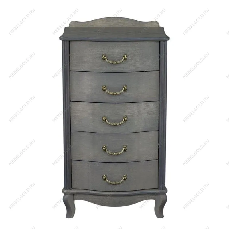 Комод Джульетта узкий 5 ящ.(серый ясень) | изображение 1