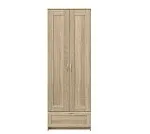 БРИМНЭС / СИРИУС Шкаф двудверный ИКЕА / IKEA с выдвижным ящиком, Дуб Сонома | изображение 1