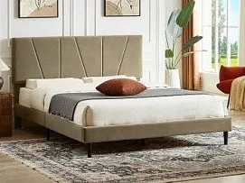 Кровать Signal SAVANA Velvet Bluvel 28 (бежевый) 140/200