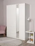 Шкаф распашной Варма СТОР, 144х57х222 см, белый | изображение 2