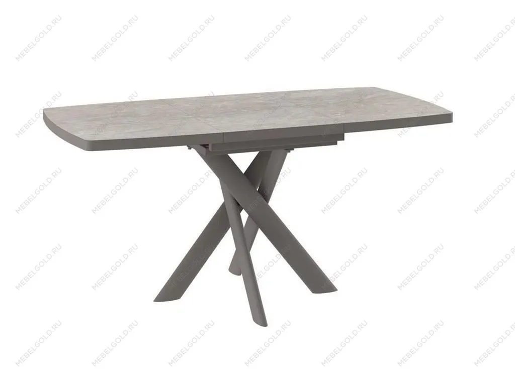 Стол Andres-110 (110/145 х 80 /камень бежевый-HPL/капучино) | изображение 1