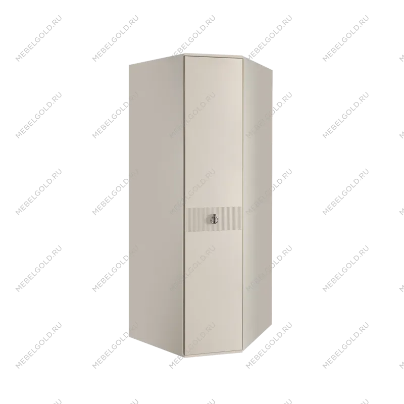 Шкаф угловой Римини СОЛО (Бежевый/Серебро) РМШУ2/1(s)