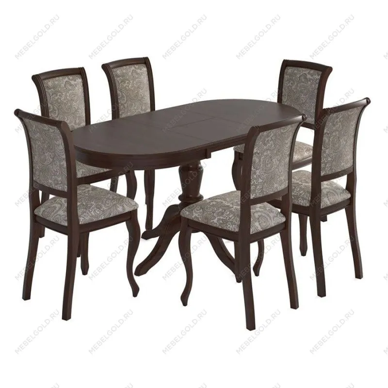 Стол Ларго (Темный орех /шпон Дуб) | изображение 3