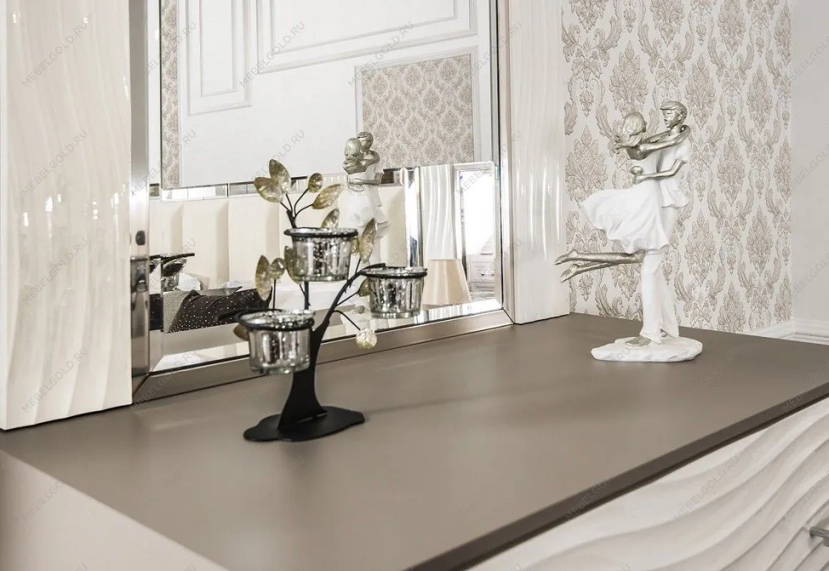 Зеркало Гравита ППУ белый глянец | изображение 2