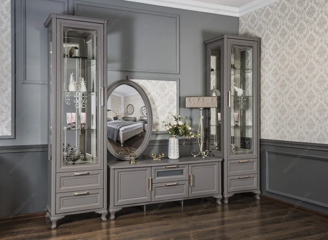 Тумба под телевизор Мокко серый камень | изображение 5