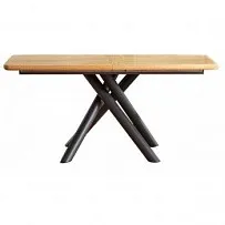 Стол обеденный Halmar DERRICK раскладной (дуб натуральный/черный)