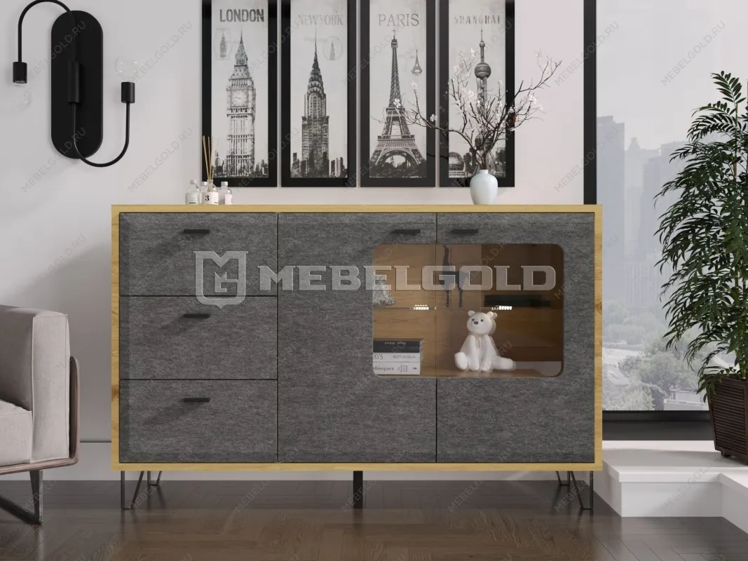 Тумба Грейс KOM2W3S | изображение 1