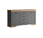 Тумба-комод Марсель KOM2D4S дымчатый алмаз | изображение 3