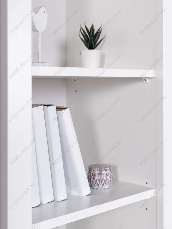 Стеллаж Сага, 50х42х215 см, белый | изображение 3