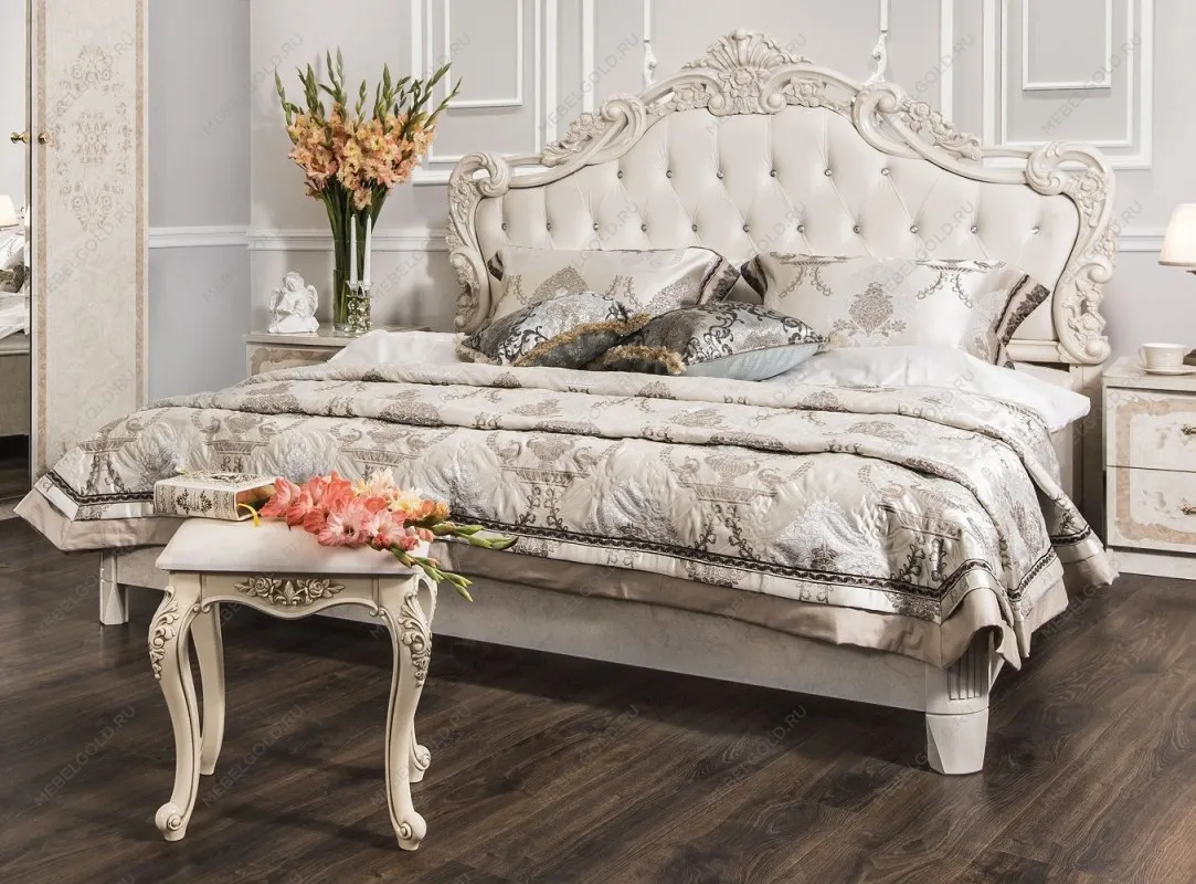 Кровать Патрисия 160х200 см крем корень глянец | изображение 2