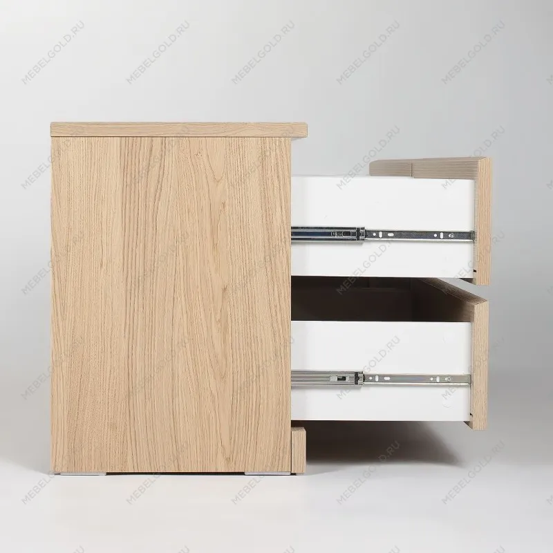 Комод Варма, 4 ящика, горизонтальный, 160х54х40 см, шпон натурального дерева, дуб беленый | изображение 17