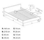 Кровать Halmar SAMARA 2 160 (серый/орех) | изображение 2