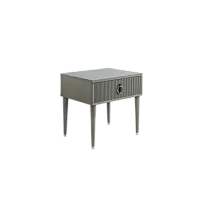 м. Римская - Тумба прикроватная (левая/правая) Римини СОЛО (серый серебро) РМТП-1 (s)