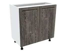 Стол 2-х дверный С-80, Грей (800*470*820) Шале Серебро, 21407