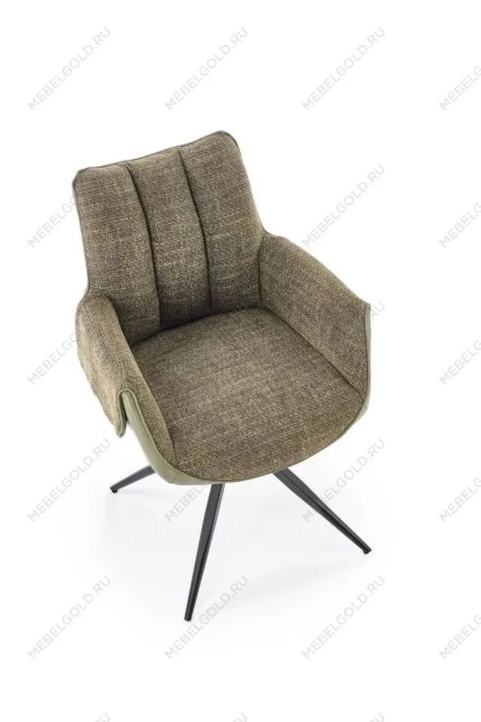 Стул кухонный Halmar K579 поворотный (зеленый/черный) | изображение 6