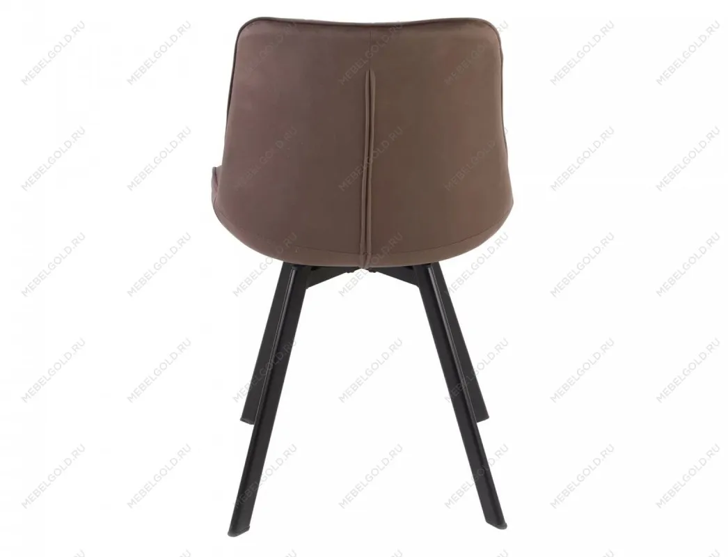 Стул кухонный Signal MONTI Velvet Bluvel 38 поворотный (капучино/черный) | изображение 4