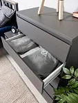 Комод Кастор, 5 ящиков, 65х40х112 см, серый | изображение 4