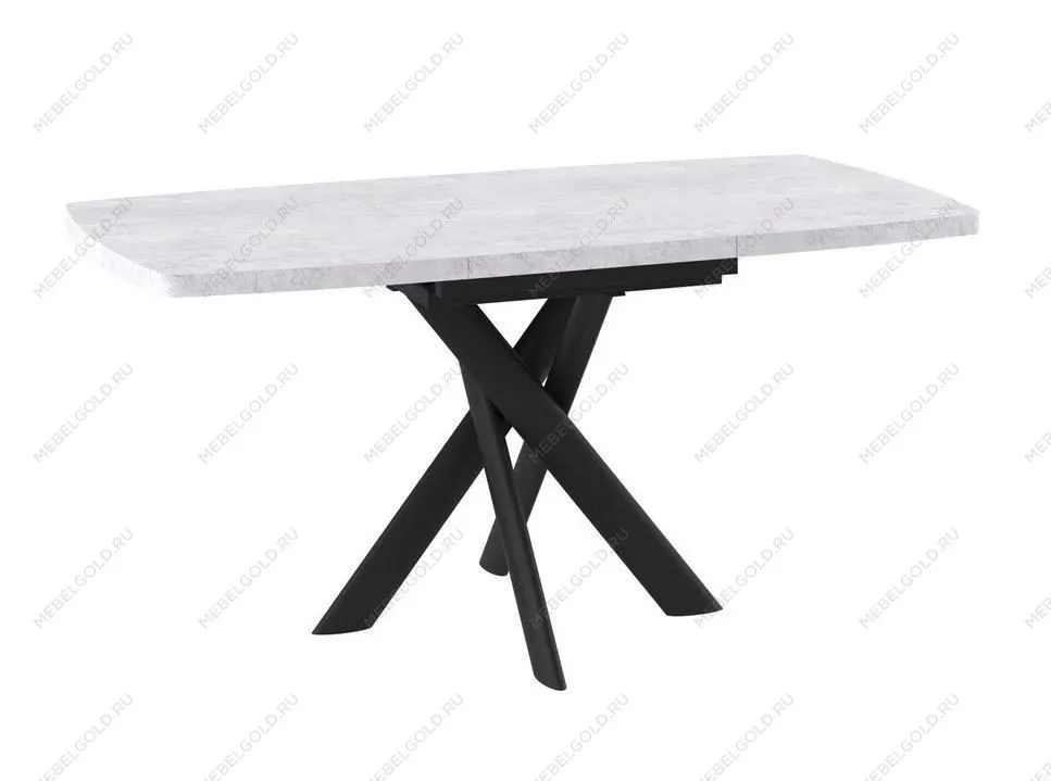 Стол Andres-110 (110/145 х 80/серый сланец/черный) | изображение 1