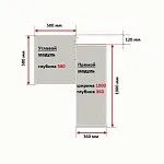 Угловой модуль гардероба МАКС, 50х58х233 см, белый | изображение 4