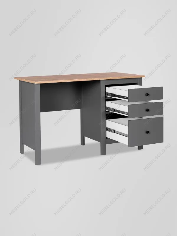 Стол письменный Сага, 120х56, серый/ясень | изображение 9