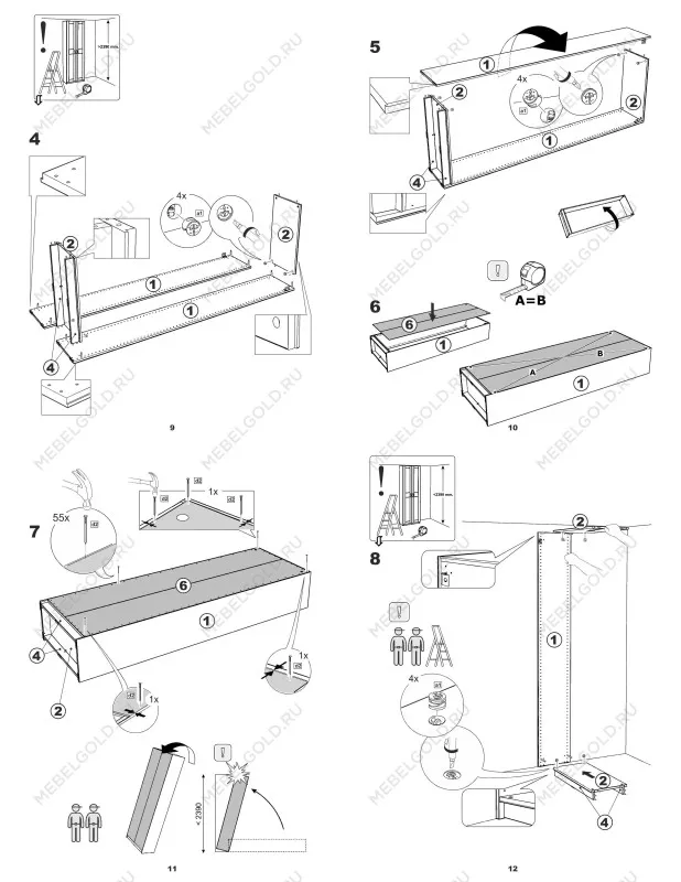 Шкаф Макс, 2 двери, 75х38х233 см, черно-коричневый, дуб венге | изображение 16