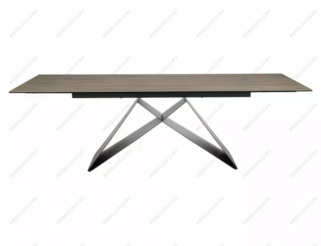 Стол обеденный Signal WESTIN Ceramic 160 раскладной (Sabbia светло-коричневый/черный мат) | изображение 3