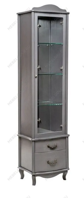Шкаф-витрина Джульетта (серый ясень)
