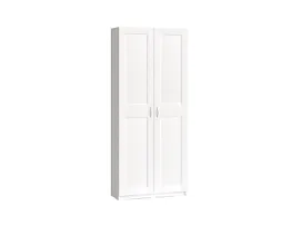 Шкаф МАКС двухдверный 100х38х233, ДСП, цвет белый