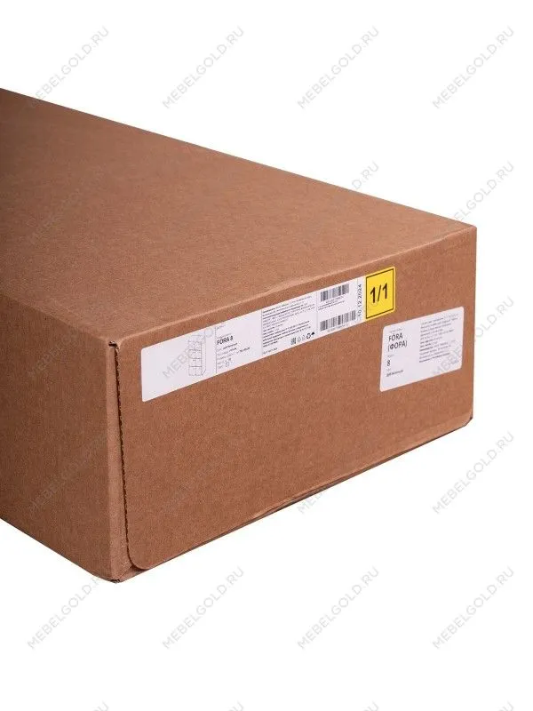 Стеллаж Фора, 8 полок, 77х147х38 см, белый | изображение 12