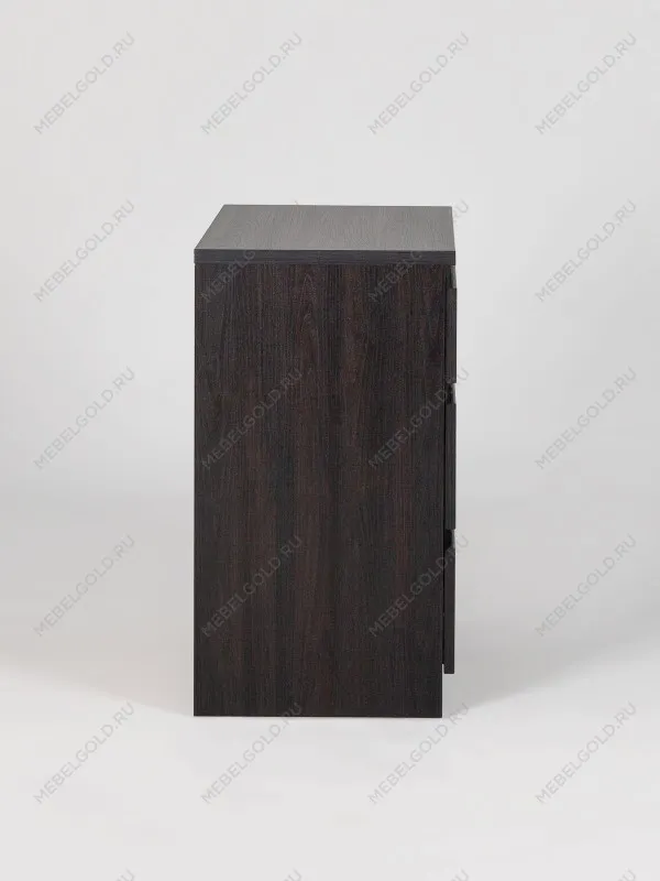 Комод Кастор, 3 ящика, 65х40х71 см, черный, дуб венге | изображение 7