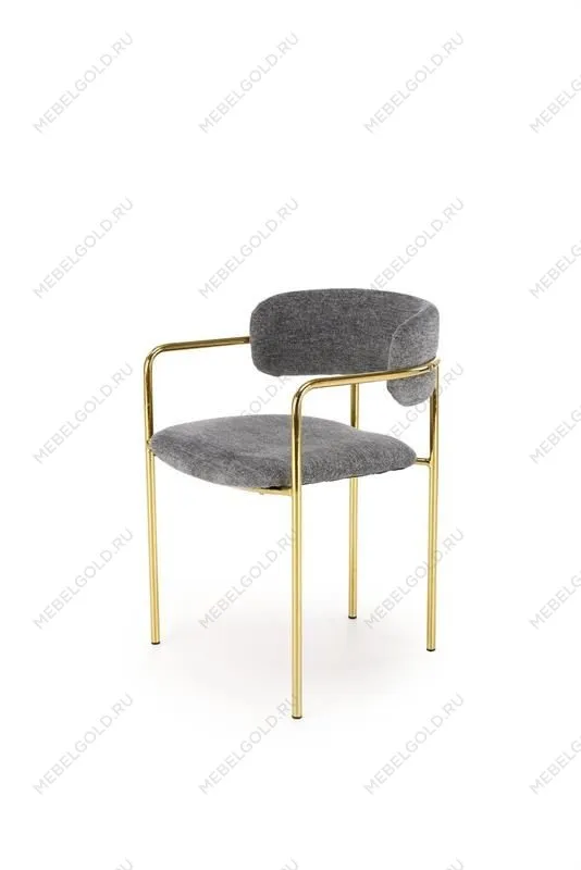 Стул кухонный Halmar K537 (серый/золотой)