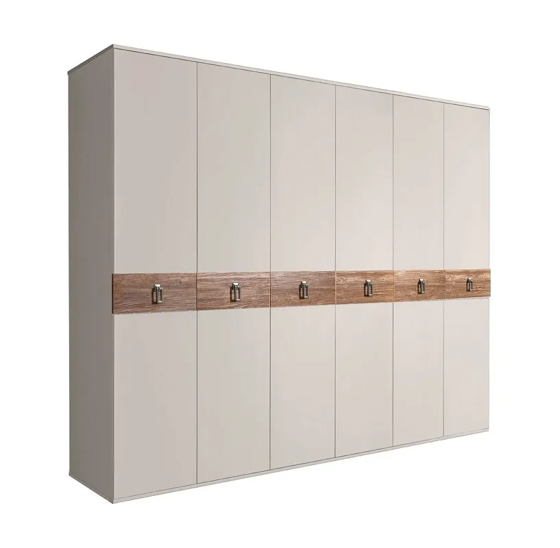 Шкаф 6-ти дв. Bogemia Wood Fa (Шелк/Хром) БМШ2/6(Wo)