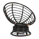 Кресло-качалка Papasan с подушкой Античный коричневый/оранжевый | изображение 1
