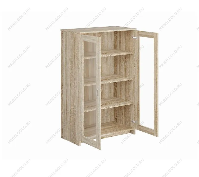 БРИМНЭС / СИРИУС тумба ИКЕА / IKEA 2 двери со стеклом 78х123 сонома | изображение 2