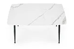 Стол обеденный Halmar MARCO (белый мрамор/черный) | изображение 1