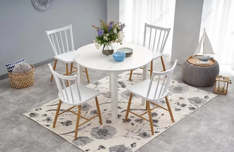 Стол обеденный Halmar RINGO раскладной (белый) | изображение 7