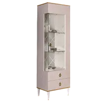 Витрина 1-ств. Римини (Латте/Золото) (Правая) РМВ1-1С