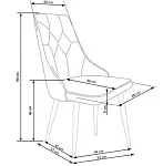 Стул кухонный Halmar K365 (черный/черный) | изображение 9