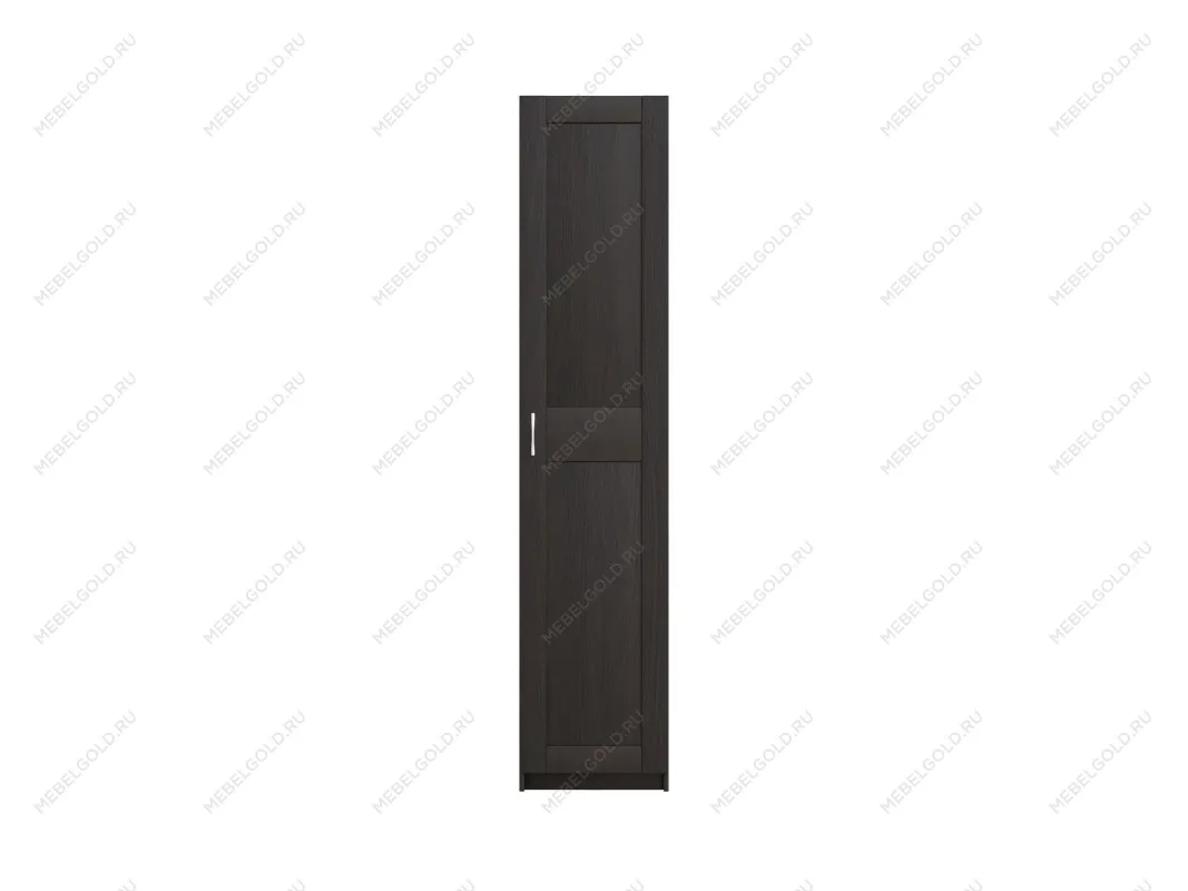 Шкаф МАКС, 1 дверь, 50х61х233 см, черно-коричневый, дуб венге | изображение 2