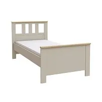 САГА кровать одинарная 90х200 кашемир/ясень