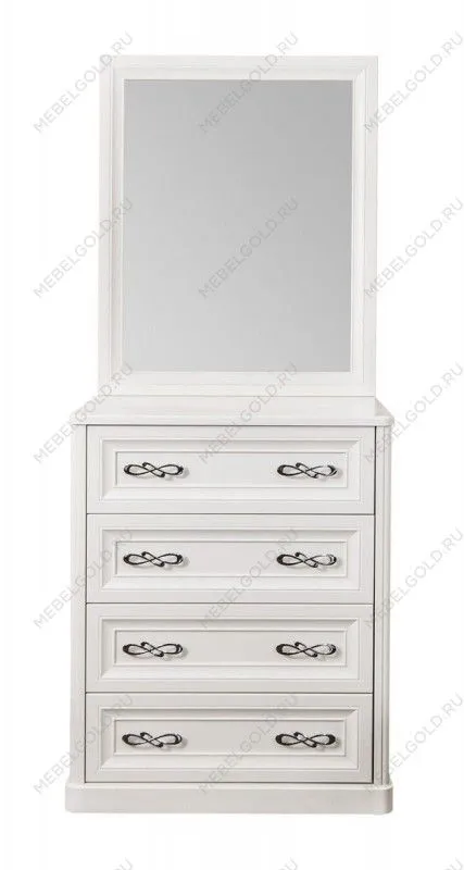 Зеркало для комода Мишель белый матовый (спальня) | изображение 2