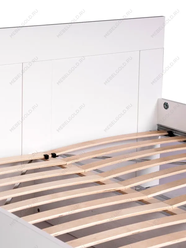 Кровать двуспальная Сириус, 160х200 см, белая | изображение 15