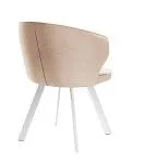 Стул DikLine 249 поворотный, B03 BEIGE, ножки белые | изображение 2