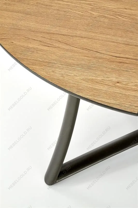 Стол обеденный Halmar MORETTI, раскладной (дуб натуральный/черный) | изображение 9