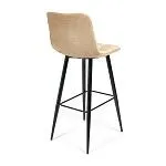 Стул барный CHILLY (mod.7095б) бежевый barkhat 5/черный | изображение 2