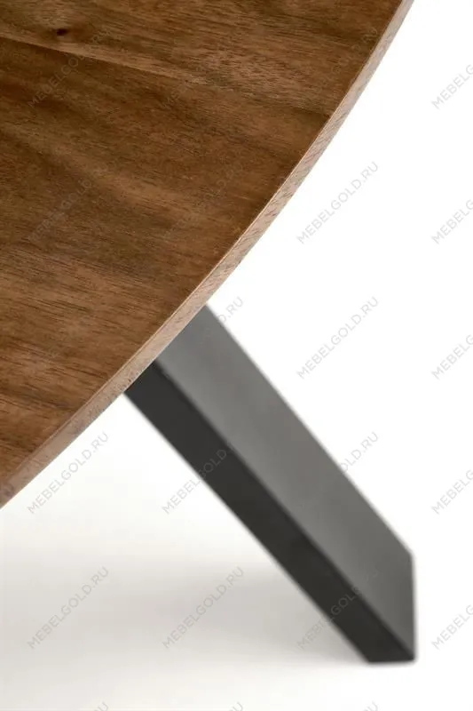 Стол обеденный Halmar DANILO 120 (орех/черный) | изображение 5