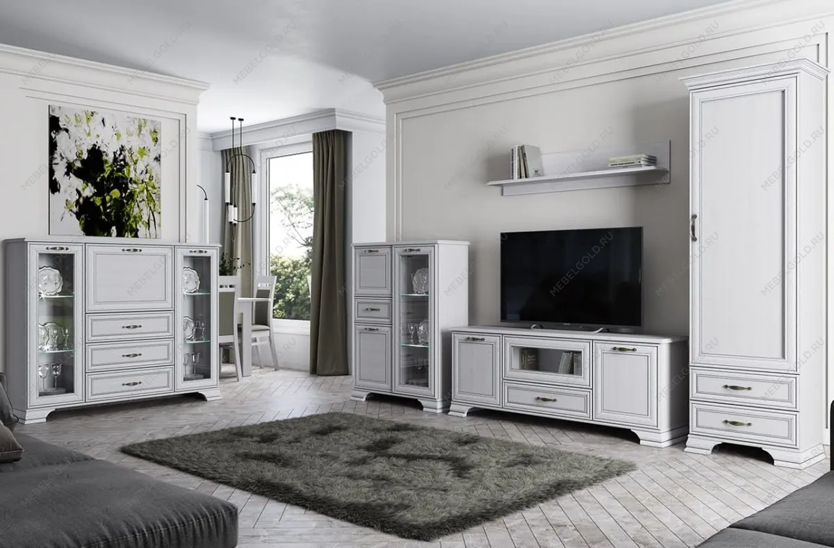 Гостиная Тиффани кремовый 11